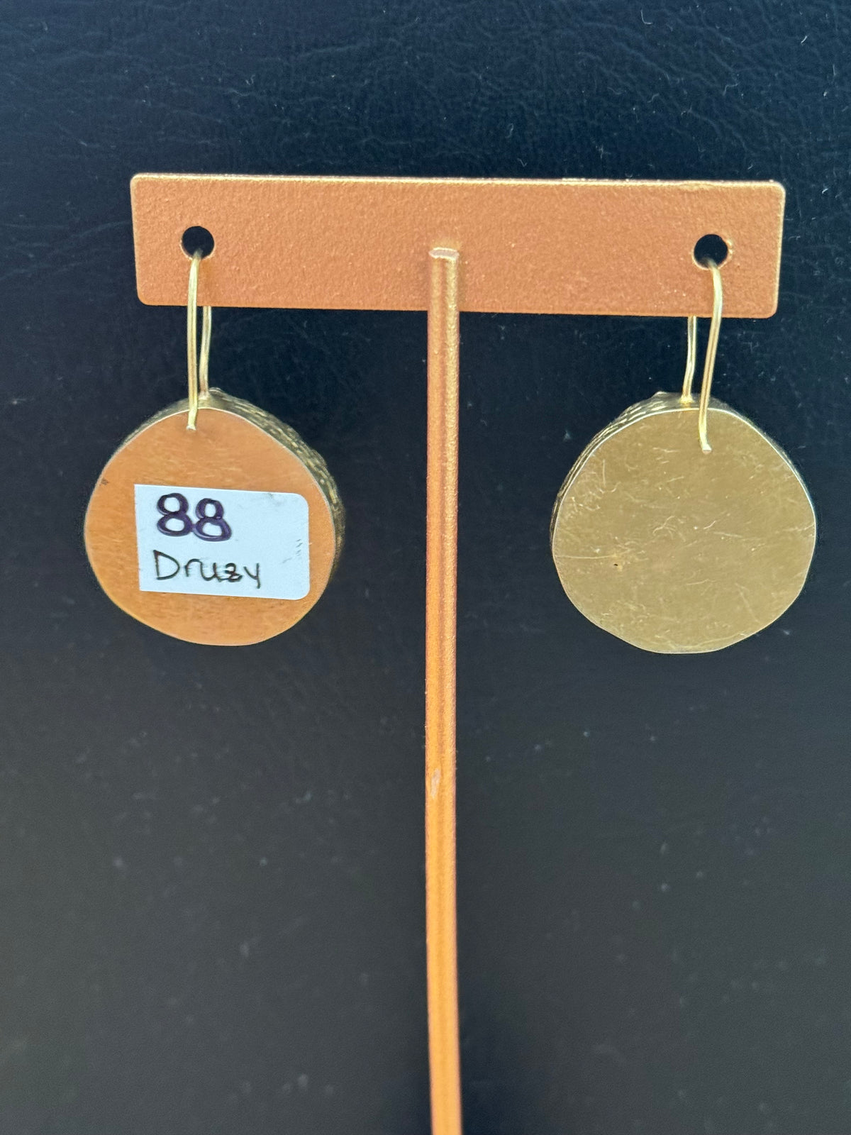 Gold Vermeil Druzy Dangle Earrings