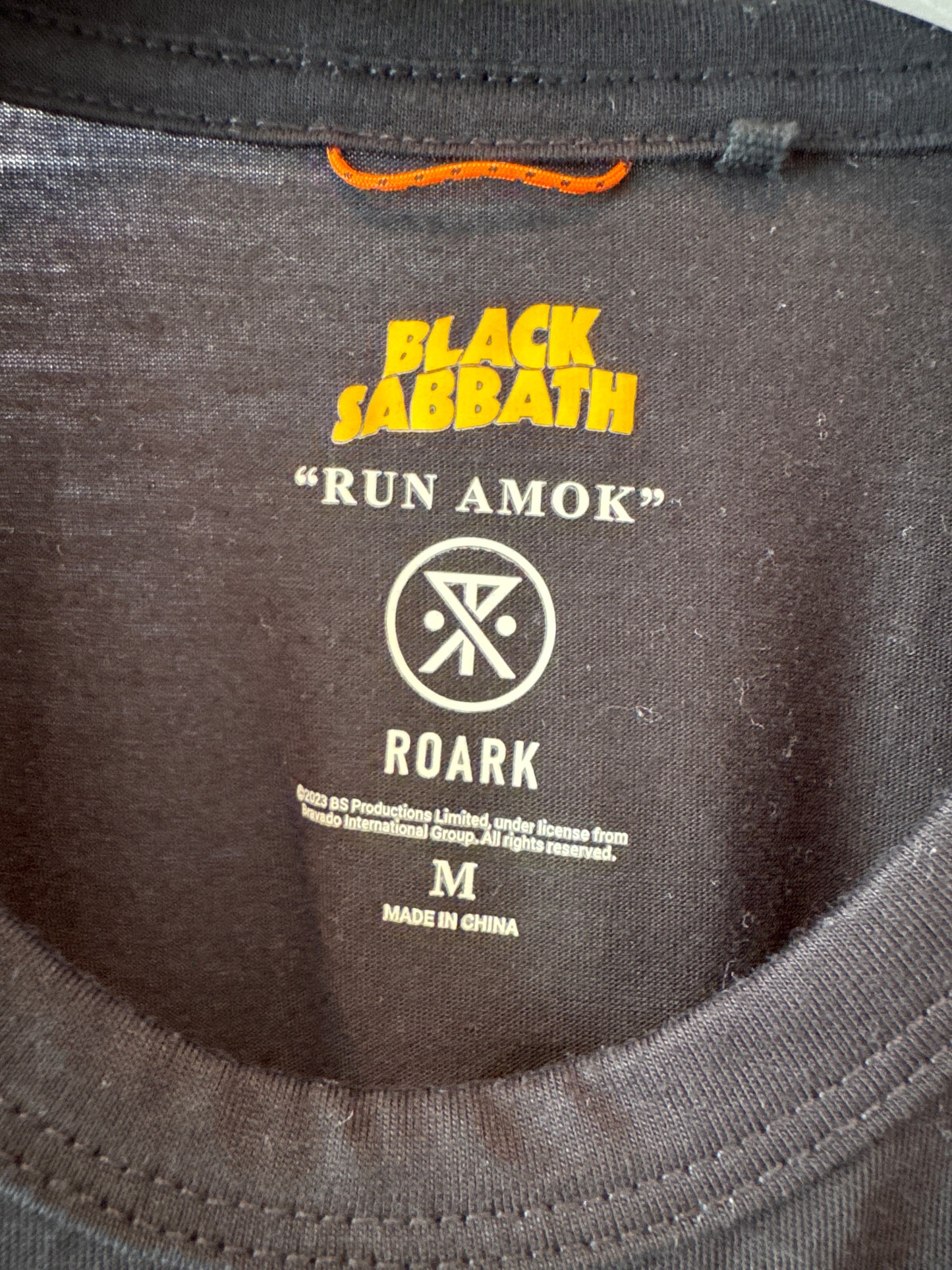 Black Sabbath Volume 4 Run Amok Roark Tee