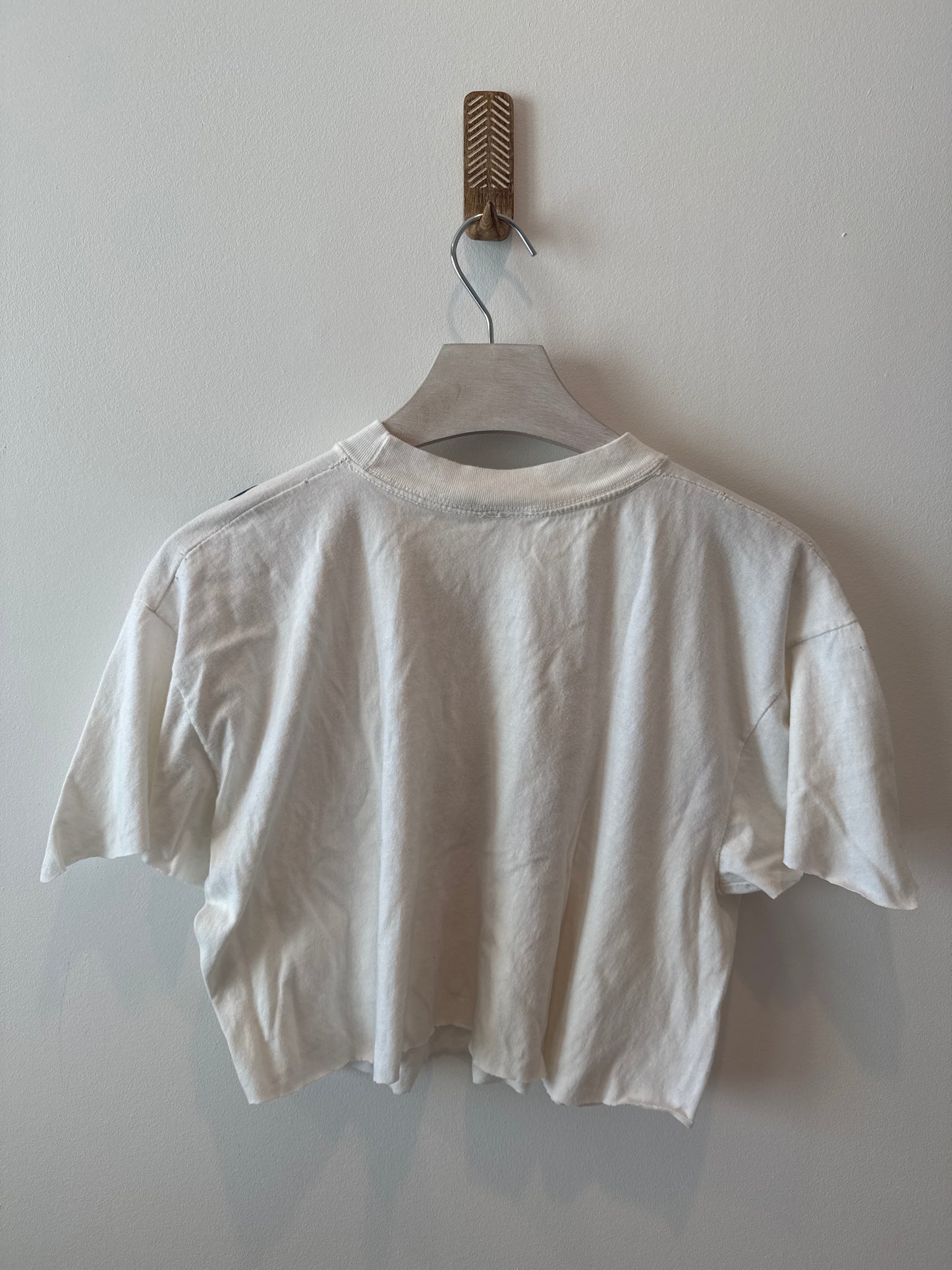 Vintage 80’s Embellished Crop Top – Retro Glam Statement Piece