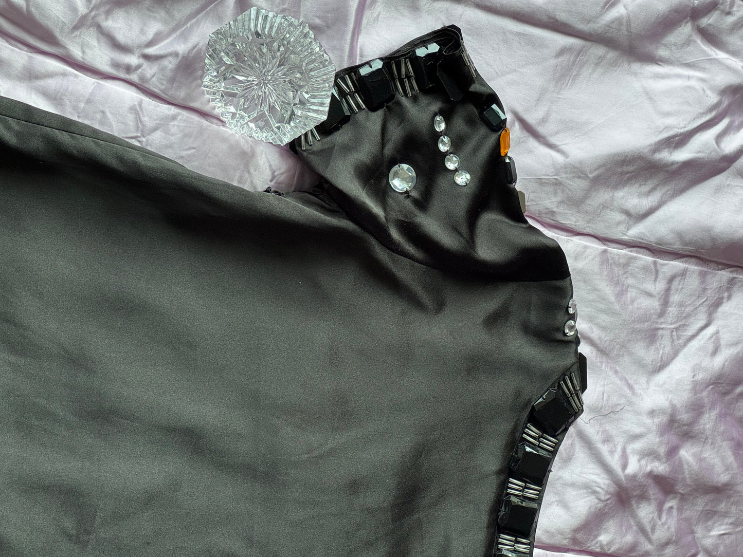 Chloé Vintage Y2K Bejeweled Silk Shift Dress
