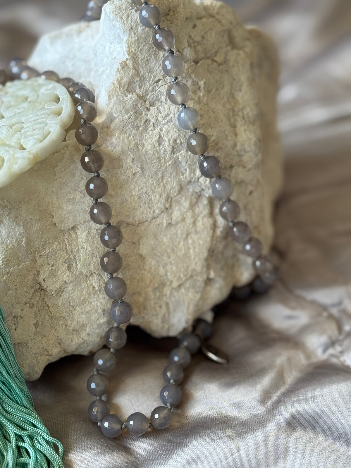 Carved Jade Necklace