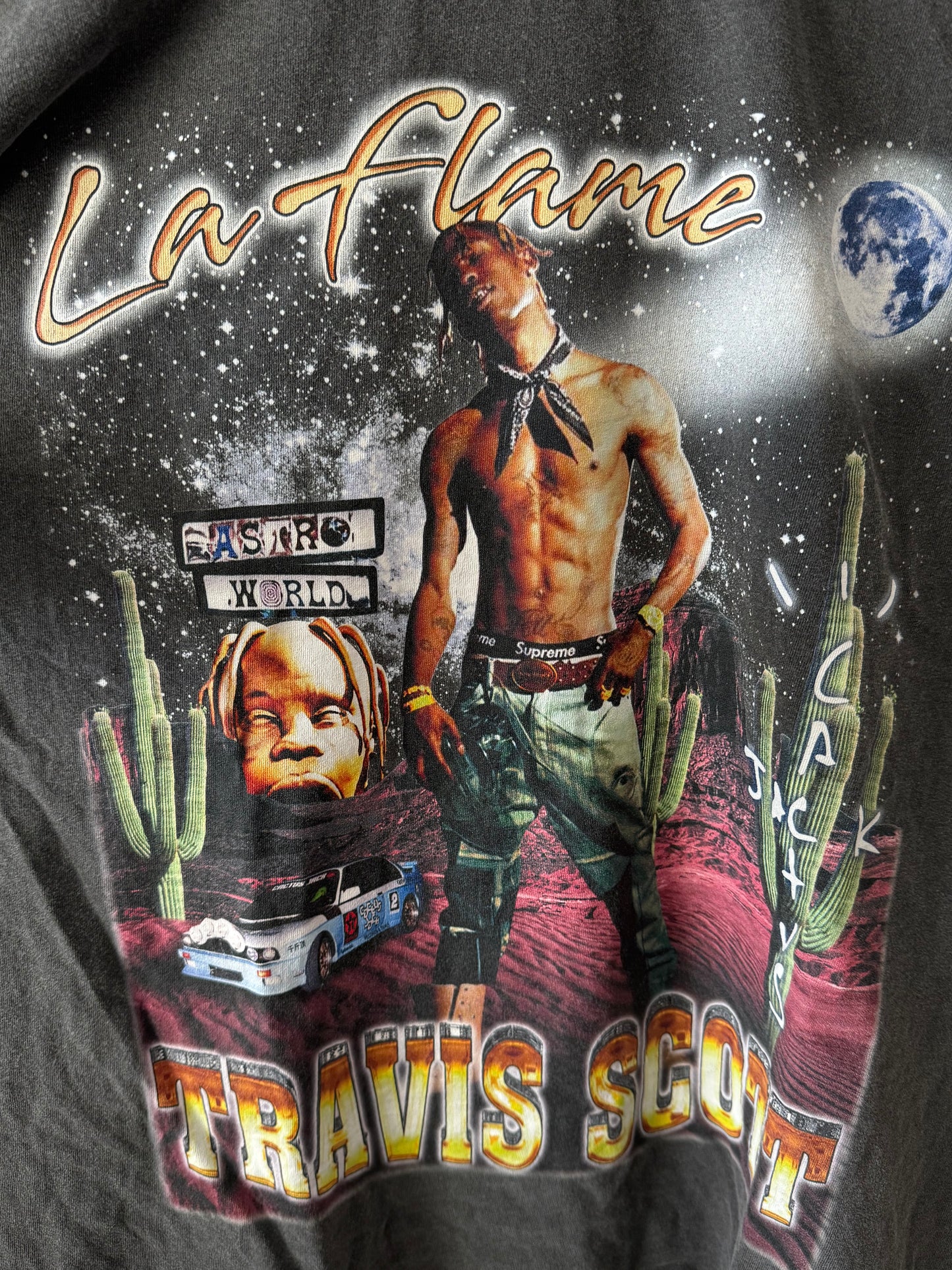 Travis Scott La Flame Comfort Colors Tee