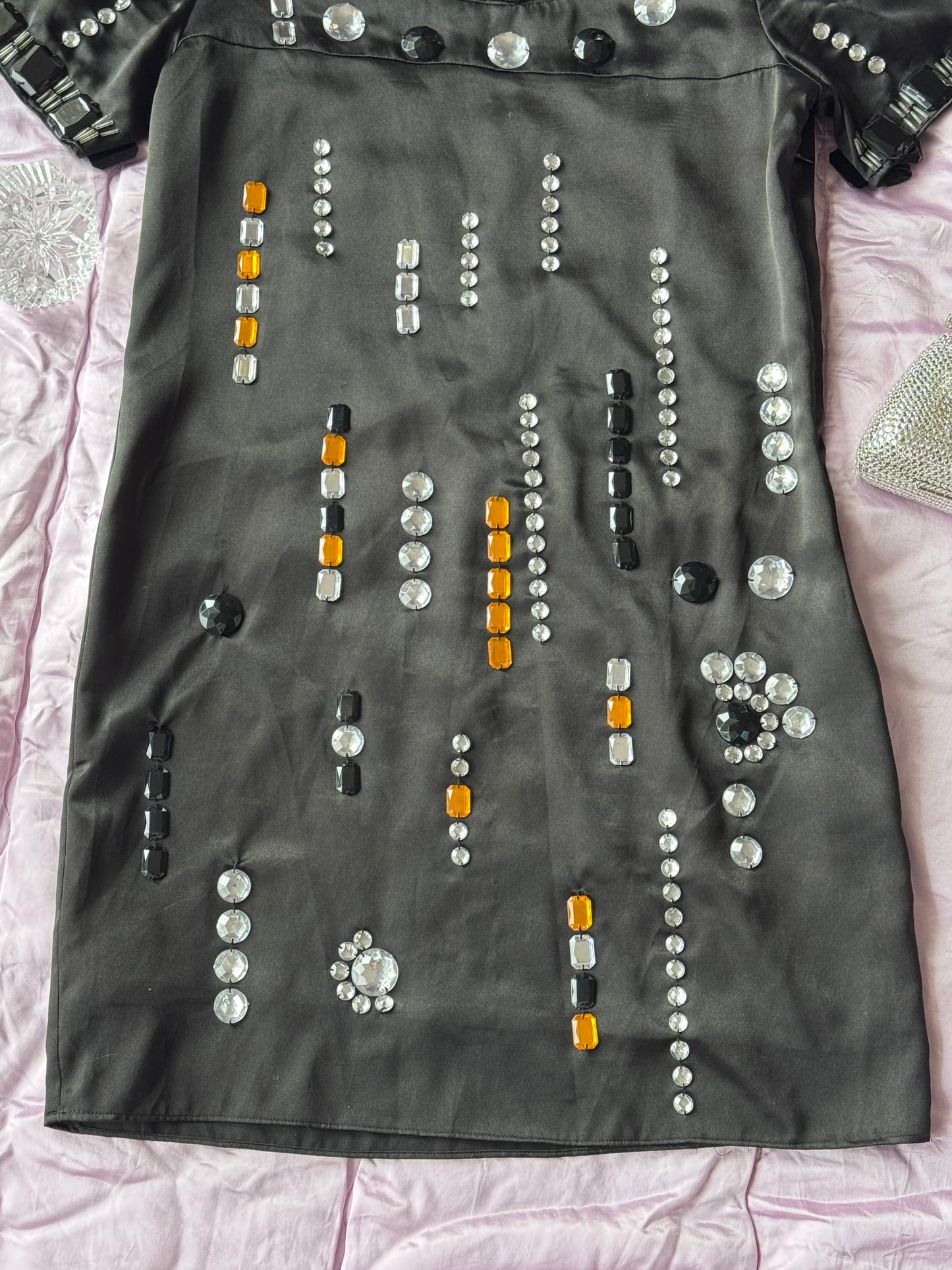 Chloé Vintage Y2K Bejeweled Silk Shift Dress