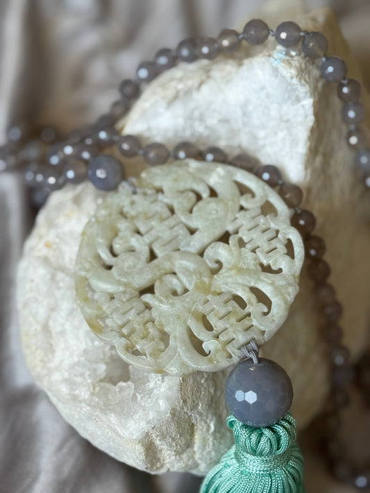 Carved Jade Necklace