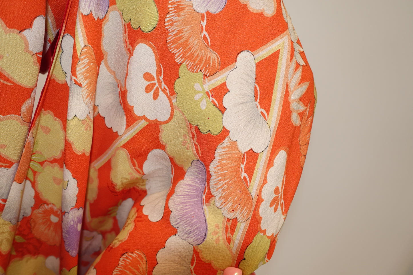 Vintage Deco 1930's-40's Floral Silk 'Watercolor' Kimono