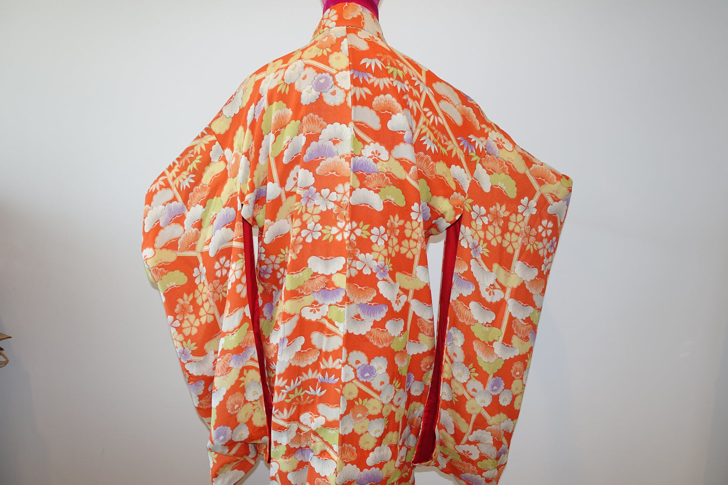 Vintage Deco 1930's-40's Floral Silk 'Watercolor' Kimono