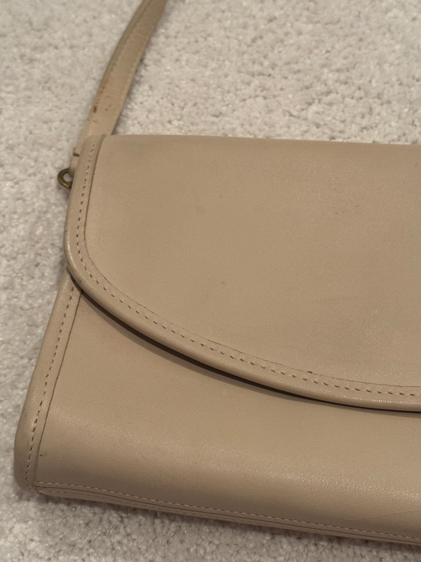 Vintage Coach Sterling Clutch/Crossbody Leather Bag #9945