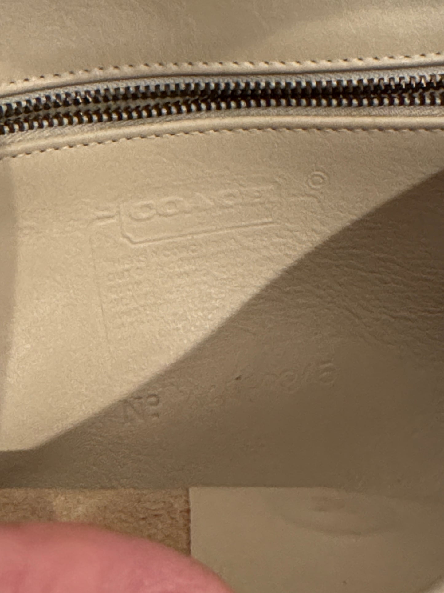 Vintage Coach Sterling Clutch/Crossbody Leather Bag #9945