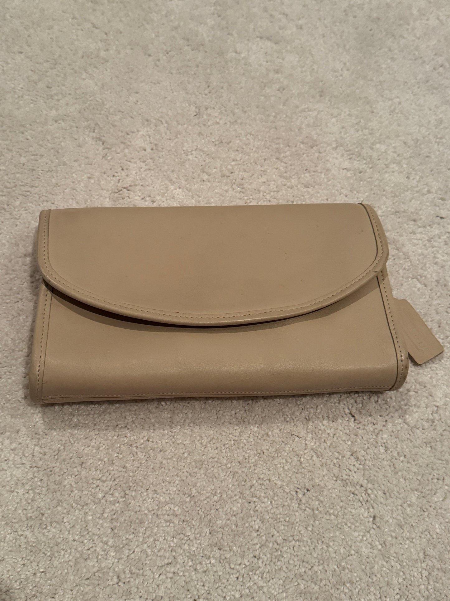 Vintage Coach Sterling Clutch/Crossbody Leather Bag #9945