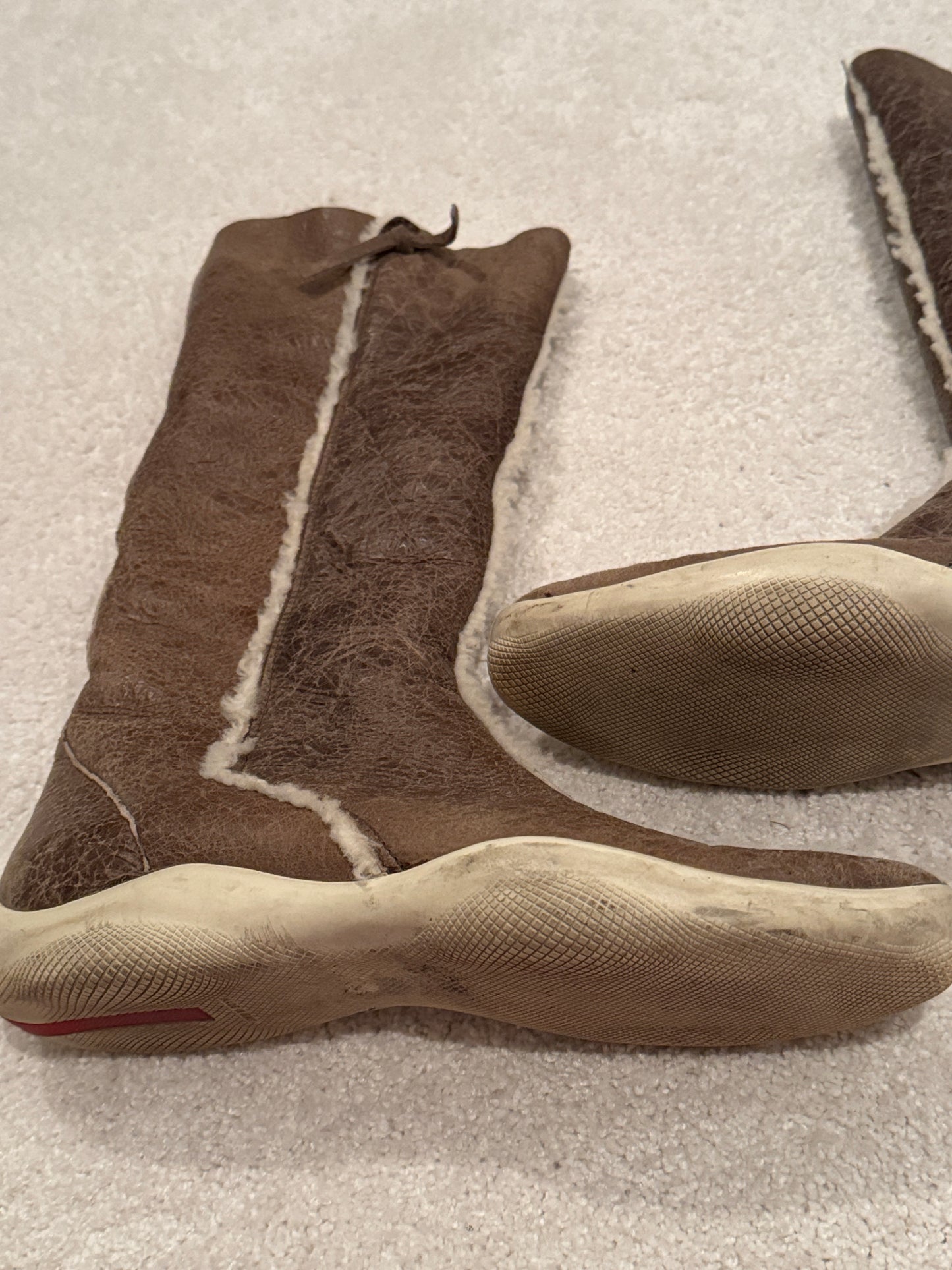 Prada Sport Y2K Shearling Boots