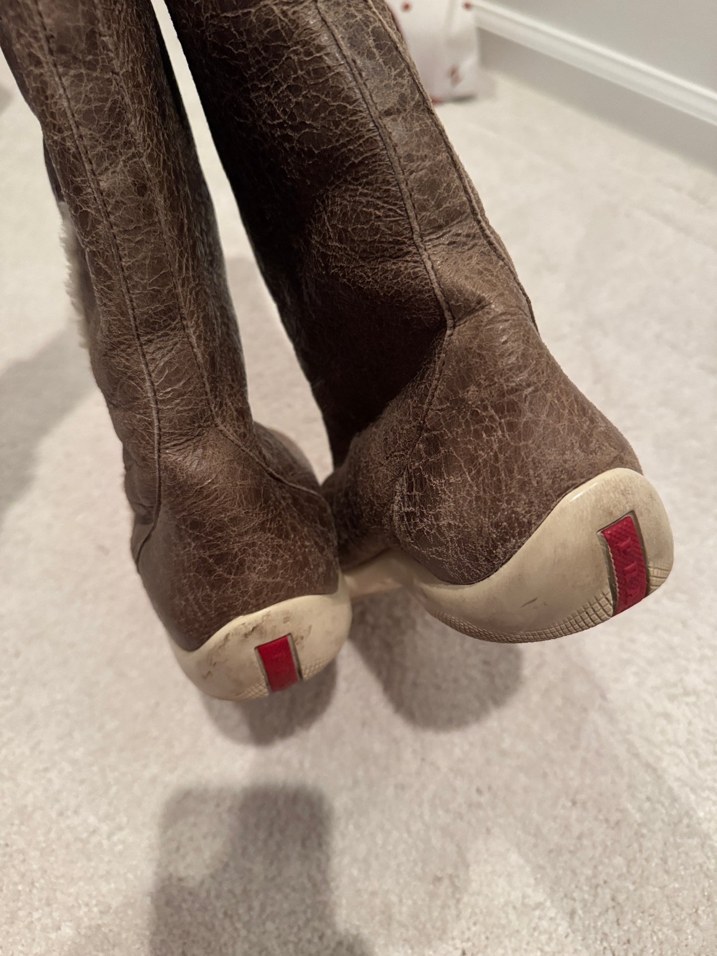 Prada Sport Y2K Shearling Boots