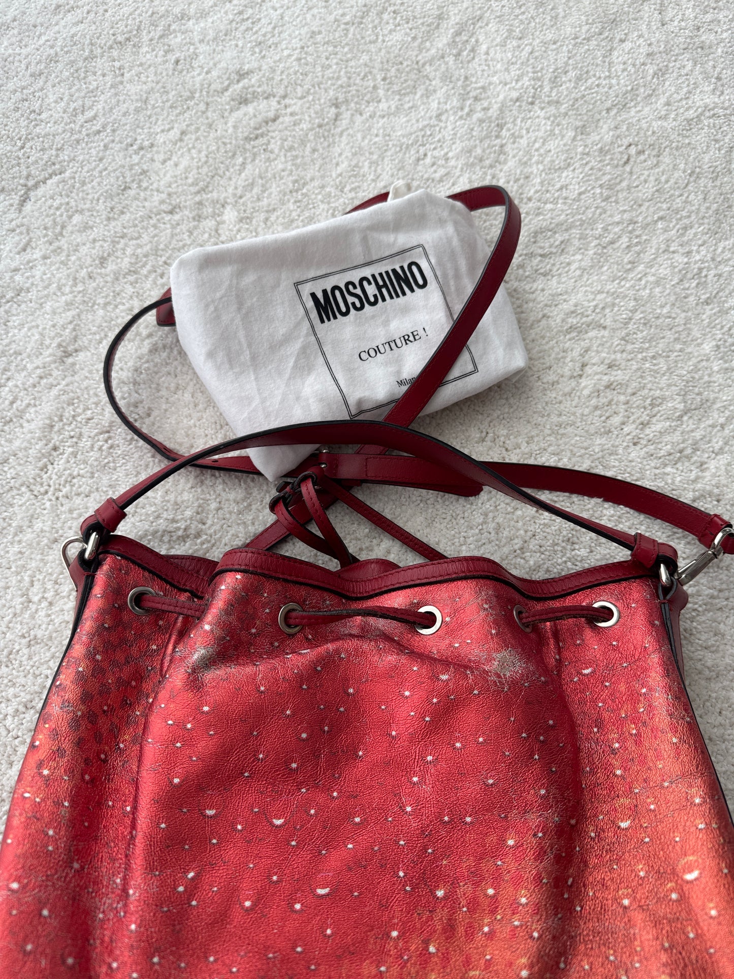 Limited Edition Moschino "Drink Moschino" Coca-Cola Bucket Bag