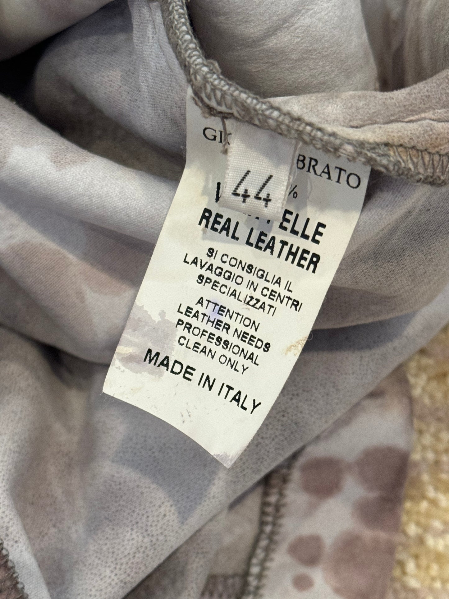 Giorgio Brato Tie Dye Leather Jacket