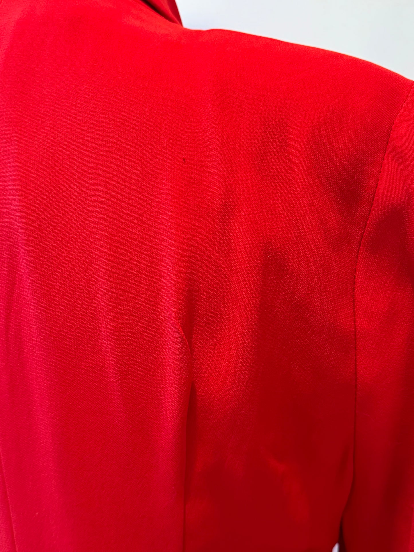 Vintage Fendi 80's Red Wrap Dress - Size 10