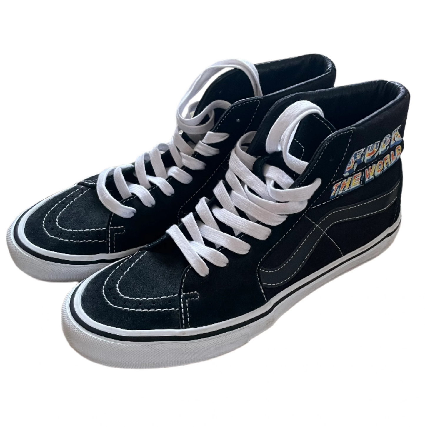 Supreme x Vans 'F*ck The World' Limited Edition Not For Resale High Tops