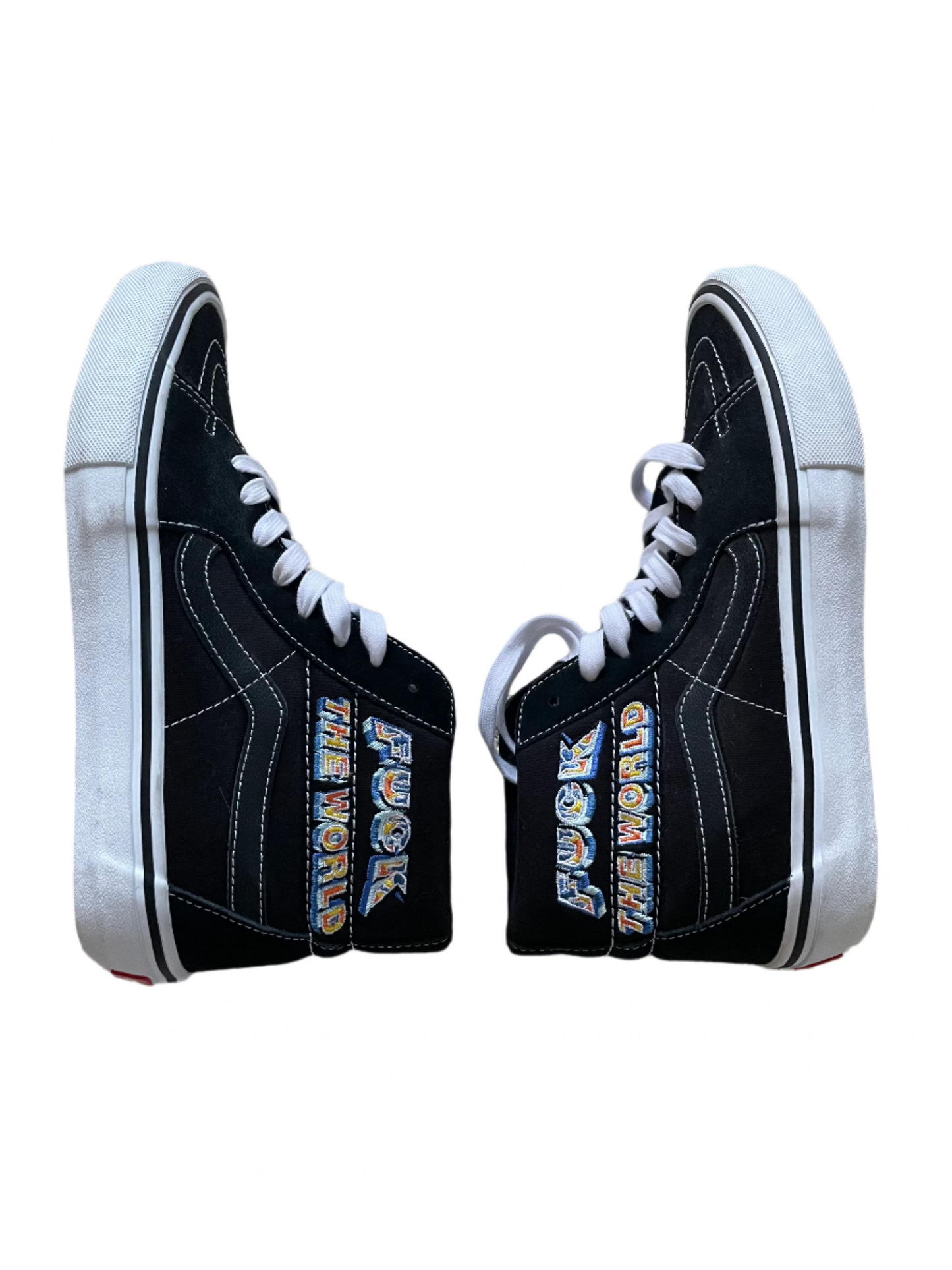 Supreme x Vans 'F*ck The World' Limited Edition Not For Resale High Tops