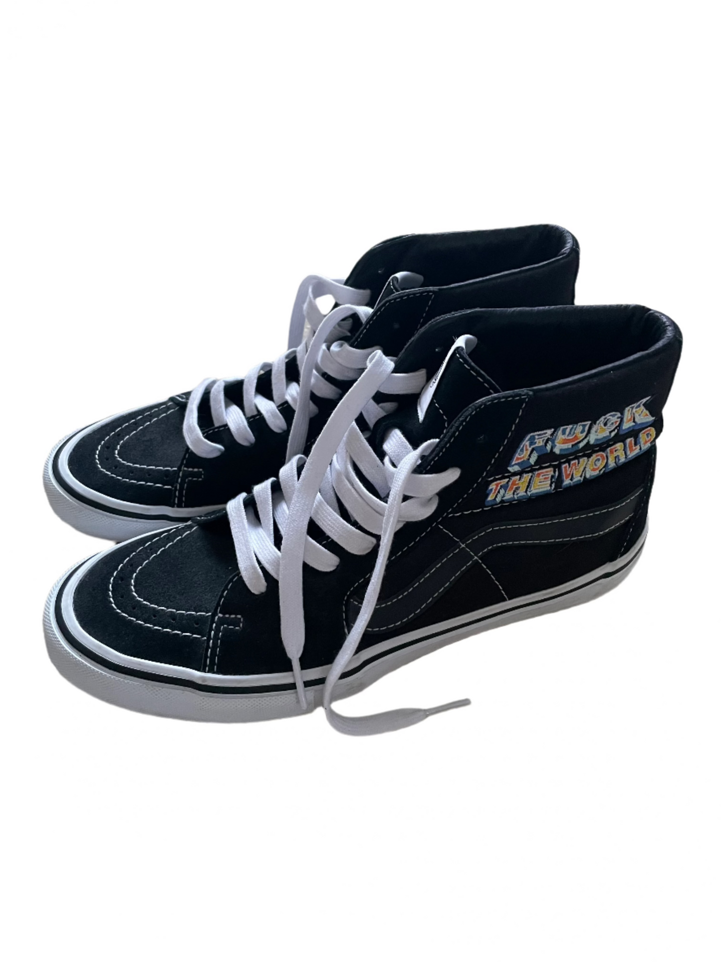 Supreme x Vans 'F*ck The World' Limited Edition Not For Resale High Tops
