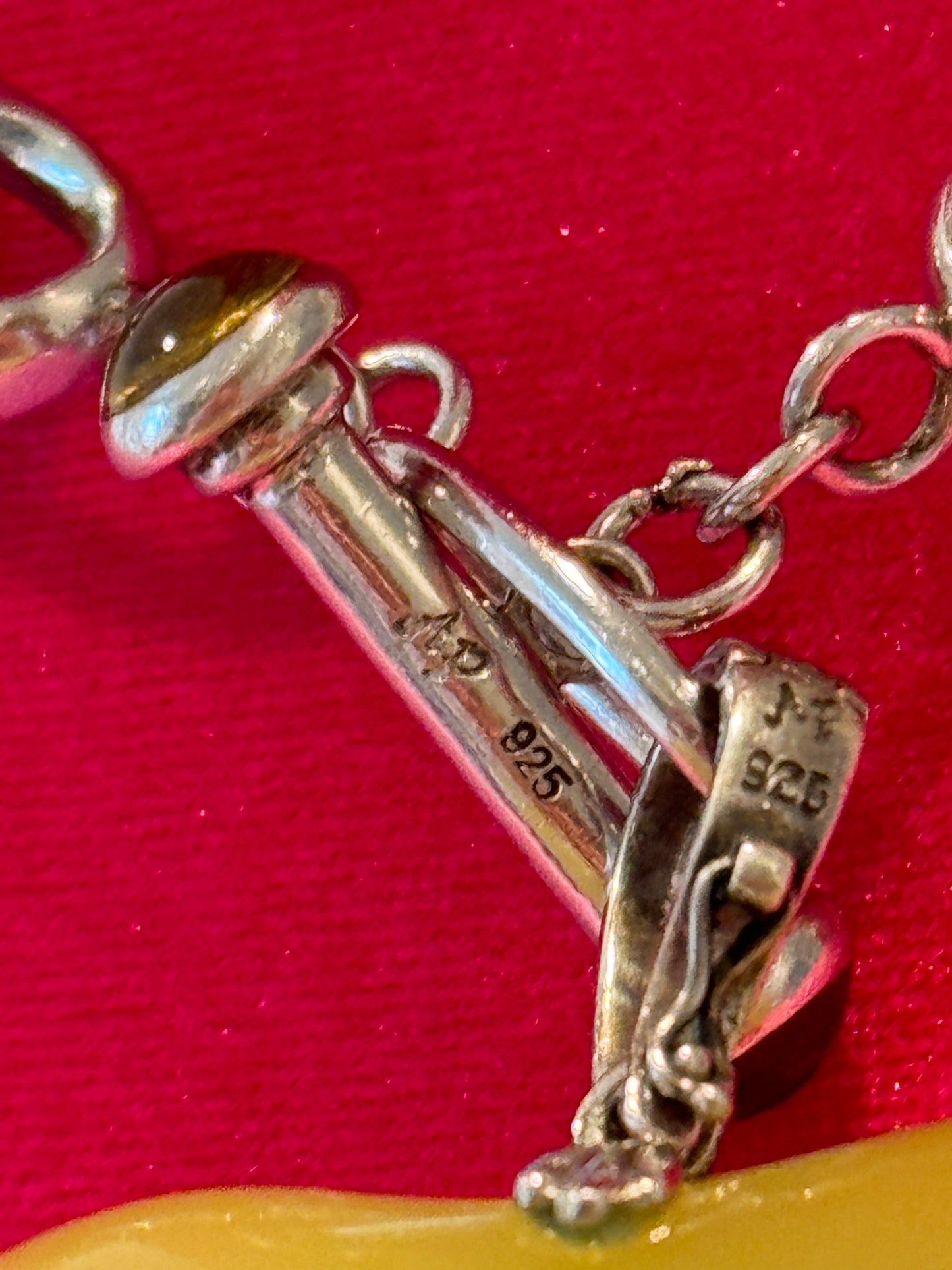 Angelique de Paris Sterling Silver Necklace with Encrusted Heart Pendant