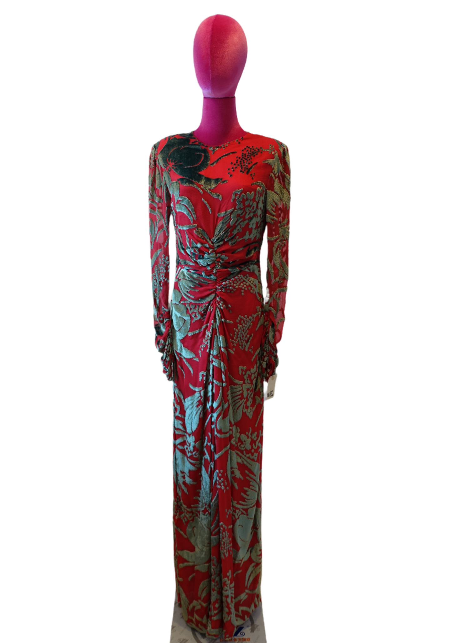 Vintage New Old Stock Bill Blass Clip Cut Silk Dress