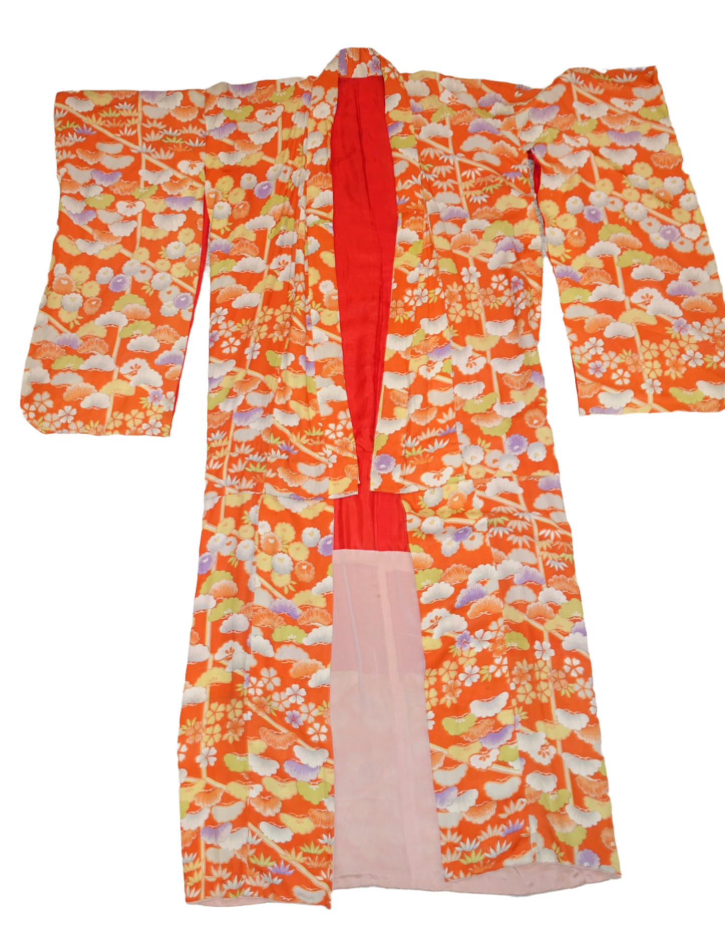 Vintage Deco 1930's-40's Floral Silk 'Watercolor' Kimono